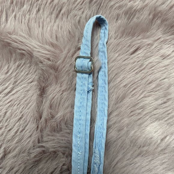 Dex blue & white frayed edge summer tank top - Picture 6 of 6